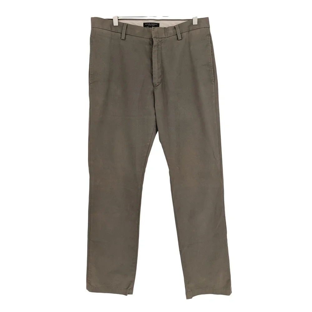 VTG Banana Republic Gavin Chino Pants Mens 32/34‎ Brown Cotton Classic Heritage